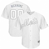 New York Mets Majestic 2019 Players' Weekend Cool Base Roster Customized White Jersey,baseball caps,new era cap wholesale,wholesale hats
